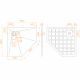 Душевой поддон RGW STONE TRAY-W 14155099-01-11 90x90 см  белый