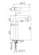 Смеситель для раковины Wonzon & Woghand Shark WW-48B1104-CR хром