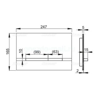 Кнопка смыва AlcaPlast FLAT для инсталляции хром матовый STRIPE-INOX Кнопка смыва AlcaPlast FLAT для инсталляции хром матовый STRIPE-INOX