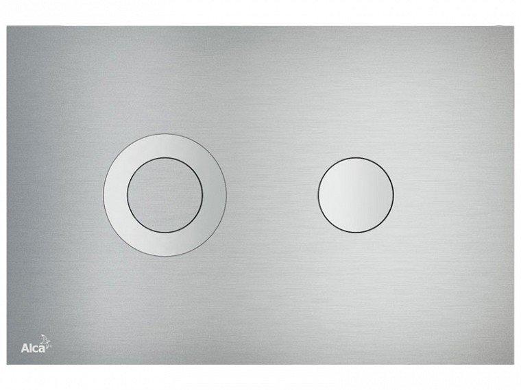 Кнопка смыва AlcaPlast FLAT для инсталляции хром матовый TURN