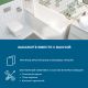 Акриловая ванна Santek Санторини 1WH302497 150х70 см белый