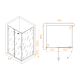 Душевой уголок RGW SV-040B 353204020-14 120x100 см профиль чёрный стекло прозрачное