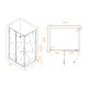 Душевой уголок RGW SV-040B 353204029-14 120x80 см профиль чёрный стекло прозрачное