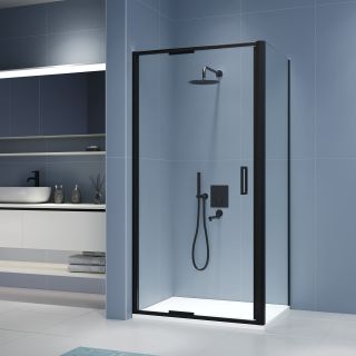 Душевой уголок RGW SV-145-2B SV-05-2B + Z-050-3B 7032145202-14 100x120 см профиль чёрный стекло прозрачное