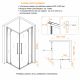Душевой уголок RGW SV-33 06323388-11 80x80 см профиль хром стекло прозрачное