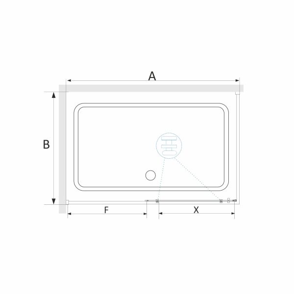 Душевой уголок RGW SV-42-1 (SV-12 + Z-060-2) 323242109-011 100x90см хром