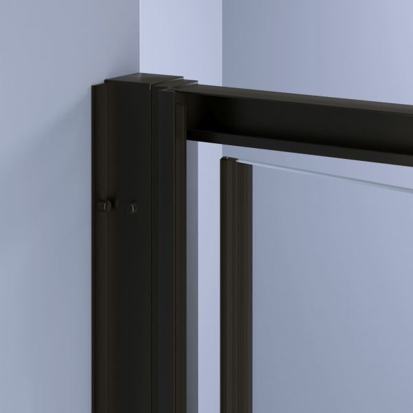 Душевая дверь RGW SV-05-2B 703205209-194 90 см профиль чёрный стекло прозрачное