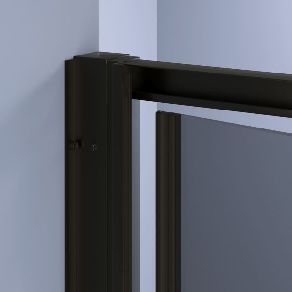 Душевая дверь RGW SV-05-2B 703205209-34 90 см профиль чёрный стекло тонированное