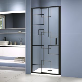 Душевая дверь RGW SV-05-2B 703205210-194 100 см профиль чёрный стекло прозрачное