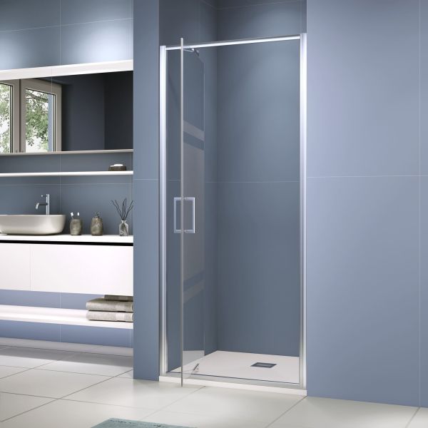 Душевая дверь RGW SV-05-2 703205210-201 100 см профиль хром стекло прозрачное с матовой полосой