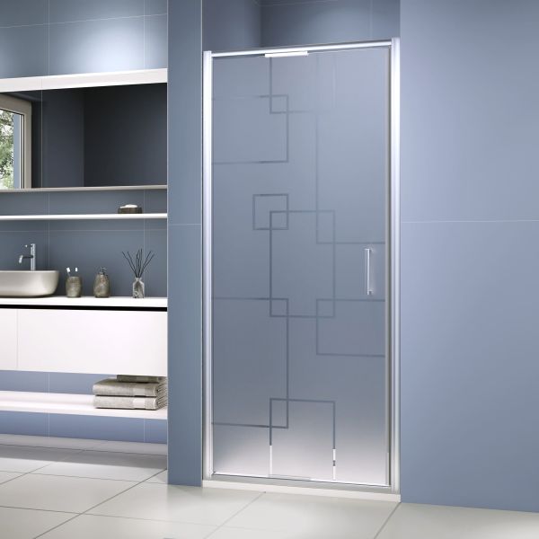 Душевая дверь RGW SV-05-2 703205209-181 90 см  профиль хром стекло матовое