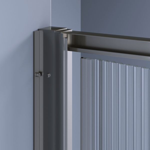 Душевая дверь RGW SV-05-2Gr 703205208-1510 80 см профиль серый стекло ребристое