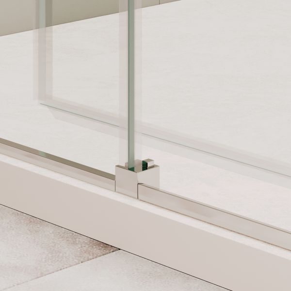 Душевой уголок RGW SV-42 SV-12 + Z-050-2 32324240-011 140x100 см профиль хром стекло прозрачное