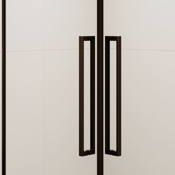 Душевой уголок RGW SV-33B 06323300-14 100x100 см профиль чёрный стекло прозрачное