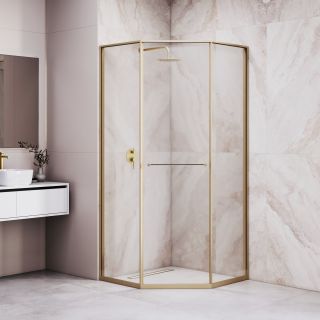Душевой уголок RGW SV-82Gb "L" 33328299-16L 90x90 см брашированное золото Душевой уголок RGW SV-82Gb "L" 33328299-16L 90x90 см брашированное золото