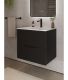 Тумба c раковиной Agger Свит SWE600ETBL-3610W 60 см чёрный матовый