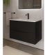 Тумба c раковиной Agger Свит SWE800ETBL-3800W 80 см чёрный матовый