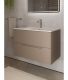 Тумба c раковиной Agger Свит SWE800ETLT-3800W 80 см латте матовый