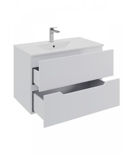 Тумба c раковиной Agger Свит SWE800ETWH-3800W 80 см белый матовый