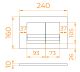 Кнопка смыва RGW SWH-05W 68420005-05 белый