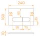 Кнопка смыва RGW SWH-06W 68420006-05 белый