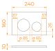 Кнопка смыва RGW SWH-07B 68420007-04 чёрный