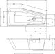 Акриловая ванна Riho Rethink Space B112001005 L 160х75см белый