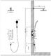 Душевая система Timo Tetra-thermo SX-0179/03SM с термостатом черный