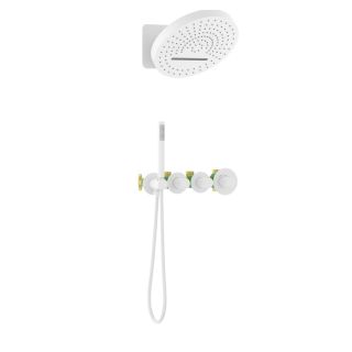 Душевой комплект Timo Saona SX-2329/16SM с термостатом белый матовый Душевой комплект Timo Saona SX-2329/16SM с термостатом белый матовый