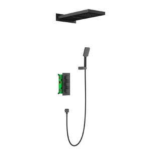 Душевая система Timo Petruma SX-5039/03SM с термостатом чёрный