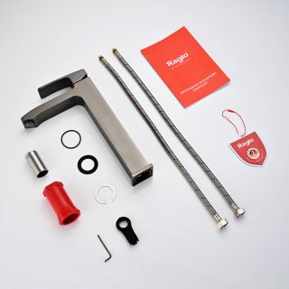 Высокий смеситель для раковины Raglo R01.15.09 графит Высокий смеситель для раковины Raglo R01.15.09 графит