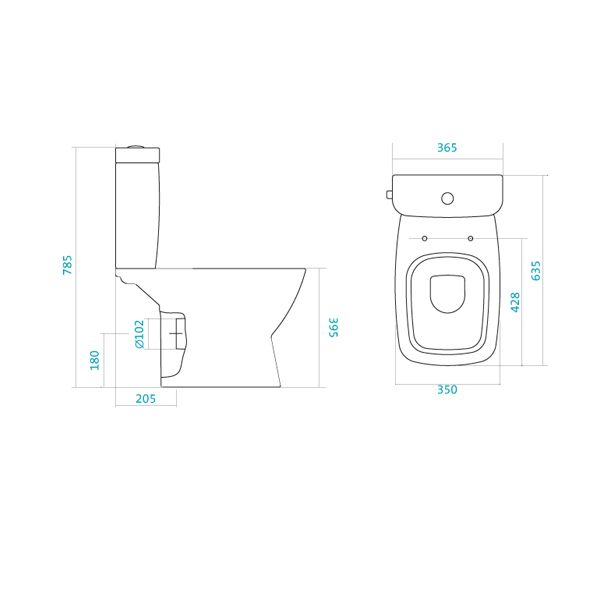 Унитаз напольный Santek Нео с сиденьем дюропласт Soft-close 1WH302194