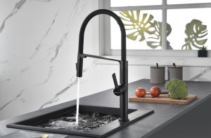 Смеситель для кухни Paulmark Barrel Ba214029-AN антрацит
