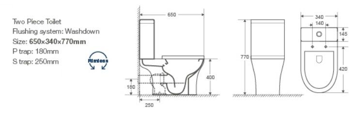 Унитаз Ceruttispa Bernina CT7193 напольный