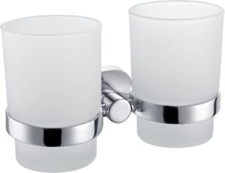 Am Pm Sense A7434340 Двойной стеклянный стакан с настенным держателем Am Pm Sense A7434340 Двойной стеклянный стакан с настенным держателем