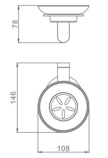 Мыльница Raglo R300.02 хром Мыльница Raglo R300.02 хром