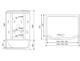 Душевая кабина Timo Standart T-6650SF Silver Fabric 150x88см