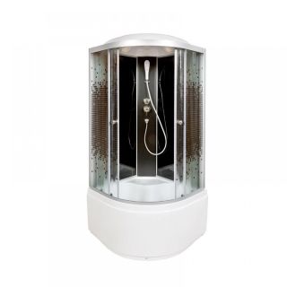 Душевая кабина Deto L 810 стандартная BLACK 100х100х215 см Душевая кабина Deto L 810 стандартная BLACK 100х100х215 см