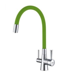 Смеситель для кухонной мойки Lemark Comfort LM3075C-Green