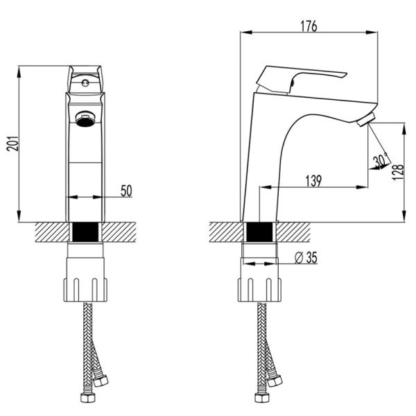 Смеситель Lemark Unit LM4537C для раковины
