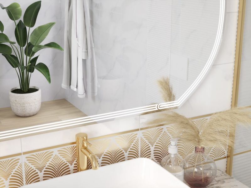 Зеркало Cersanit LED KN-LU-LED090*120-d-Os 120x70 см с антизапотеванием