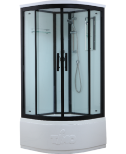 Timo Standart T-6600 B Black душевая кабина (100*100*220)