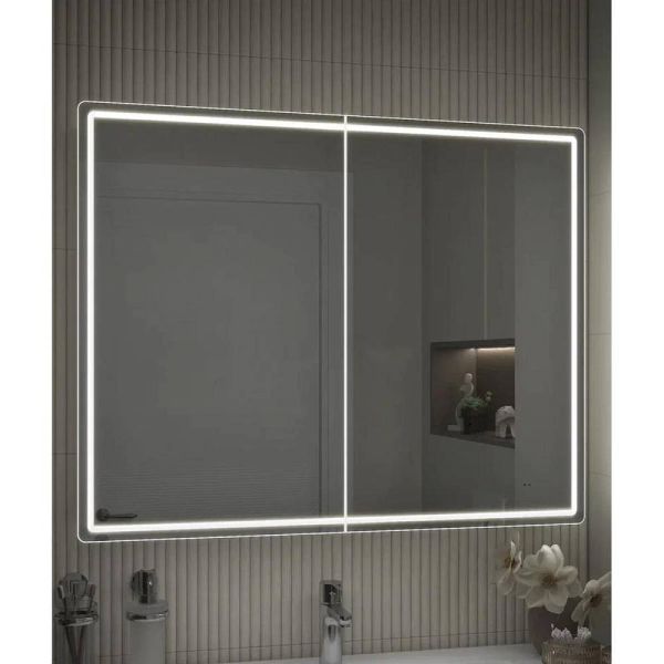 Зеркальный шкаф с подсветкой Vigo Geometry 119 100 см