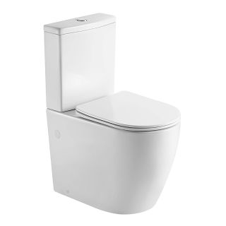 Унитаз напольный Azario Luma AZ-1253ST безободковый торнадо белый