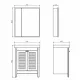 Тумба с раковиной Comforty Классик 00-00013804 70 см Белый