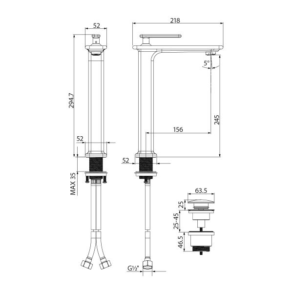 Смеситель для раковины Lemark Mista LM6409WG с донным клапаном белый/золото