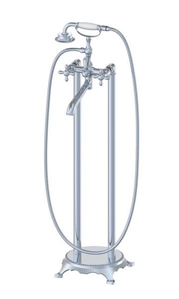 Напольный смеситель для ванны Wonzon & Woghand Retro WW-88649020-CR хром