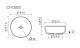 Раковина Ceramicanova Тайкан (Taycan) CN12003MW 37 см белый матовый