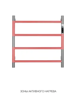 Полотенцесушитель электрический Wonzon & Woghand Bonn WW-AL404-BG 47x47 см брашированное золото