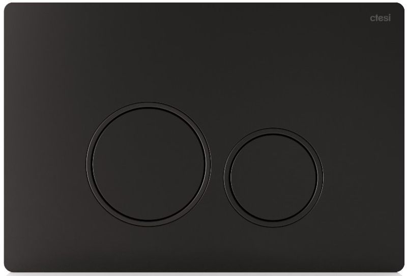 Кнопка смыва Ctesi Round BK0202122 чёрный